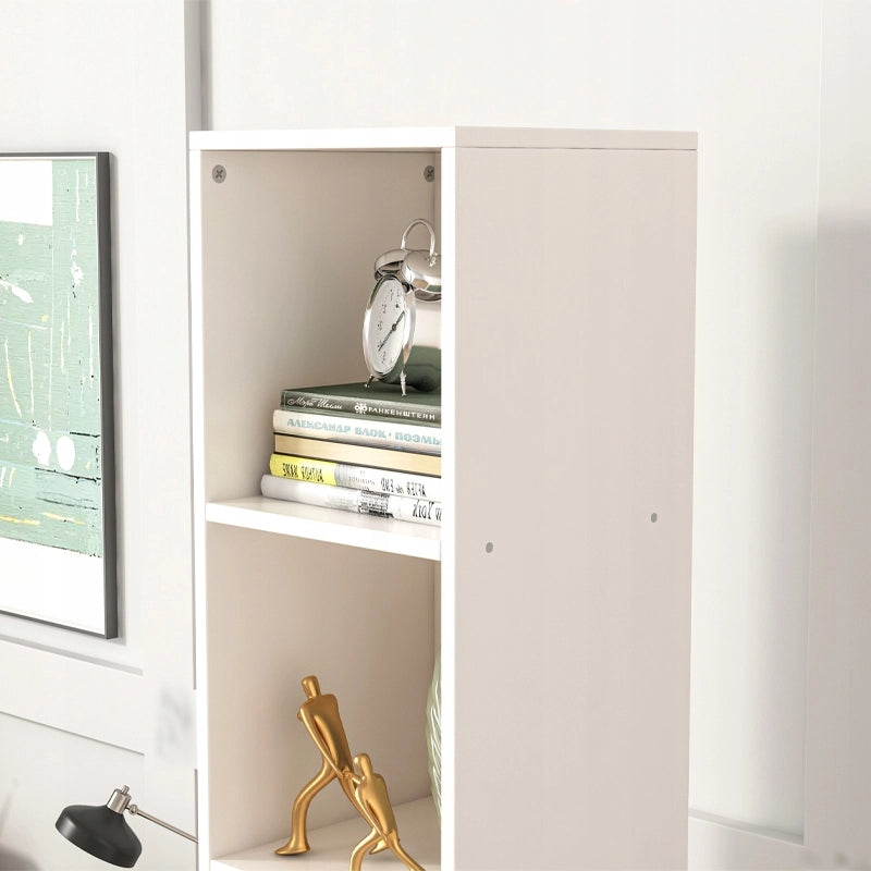 Scaffale alto per libri e raccoglitori, ufficio, salotto, bianco, loft, 182 cm