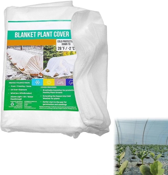 Veli per piante invernali, protezione dal gelo, 2 x 5 m, velo per giardino, protezione invernale per piante, protezione esterna, resistente al tempo