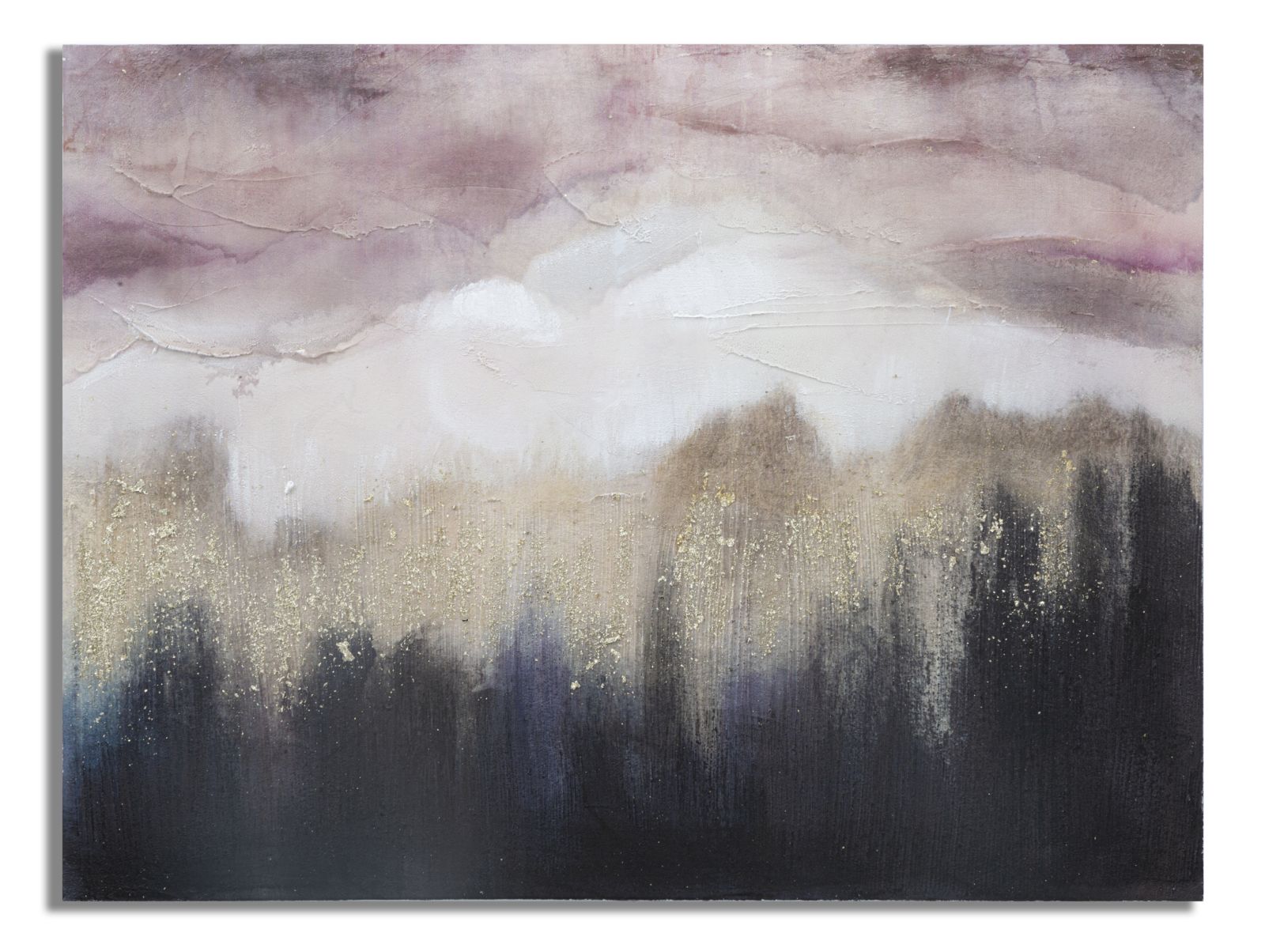 Dipinto su Tela Pink Mountain 80x2,7x60 cm in Legno di Pino e Canvas Multicolor