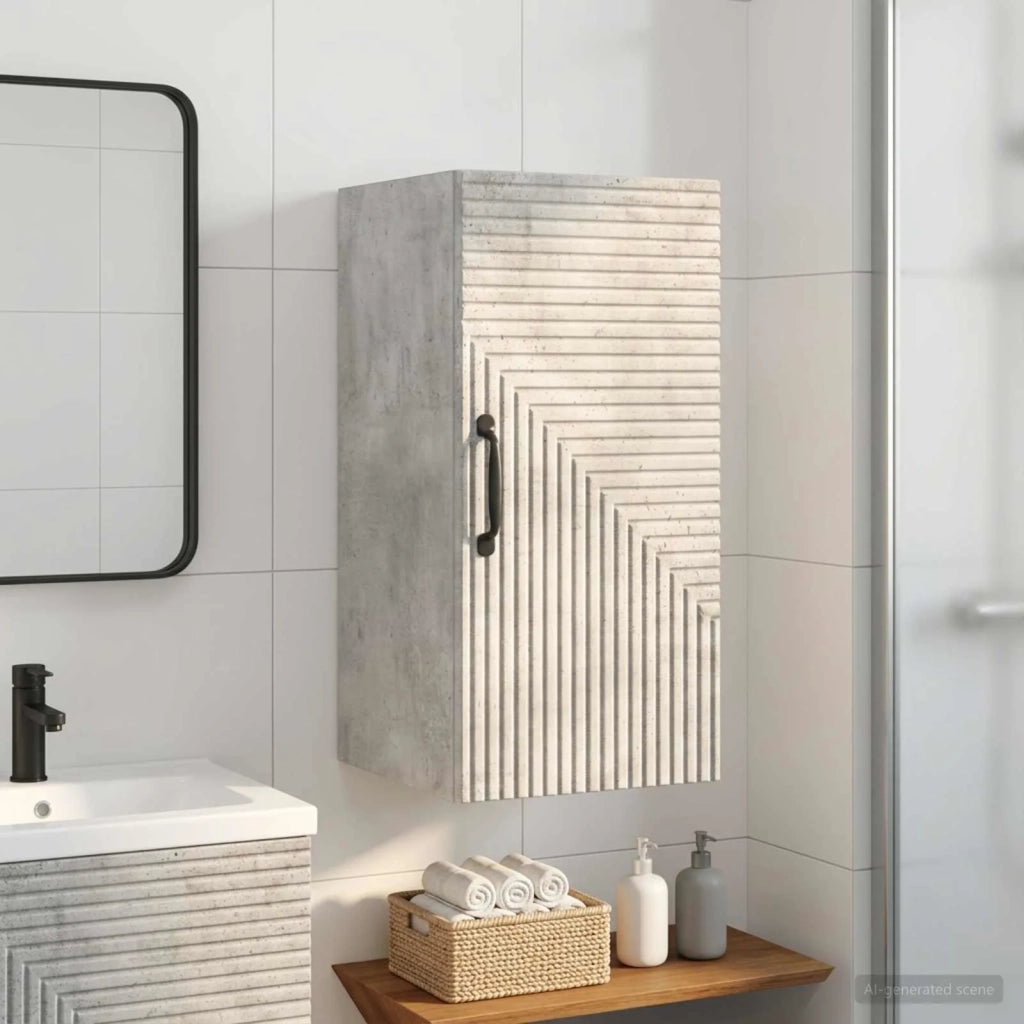 Armadio da bagno a muro HAARLEM Grigio Cemento 30 x 31 x 59 cm 896808