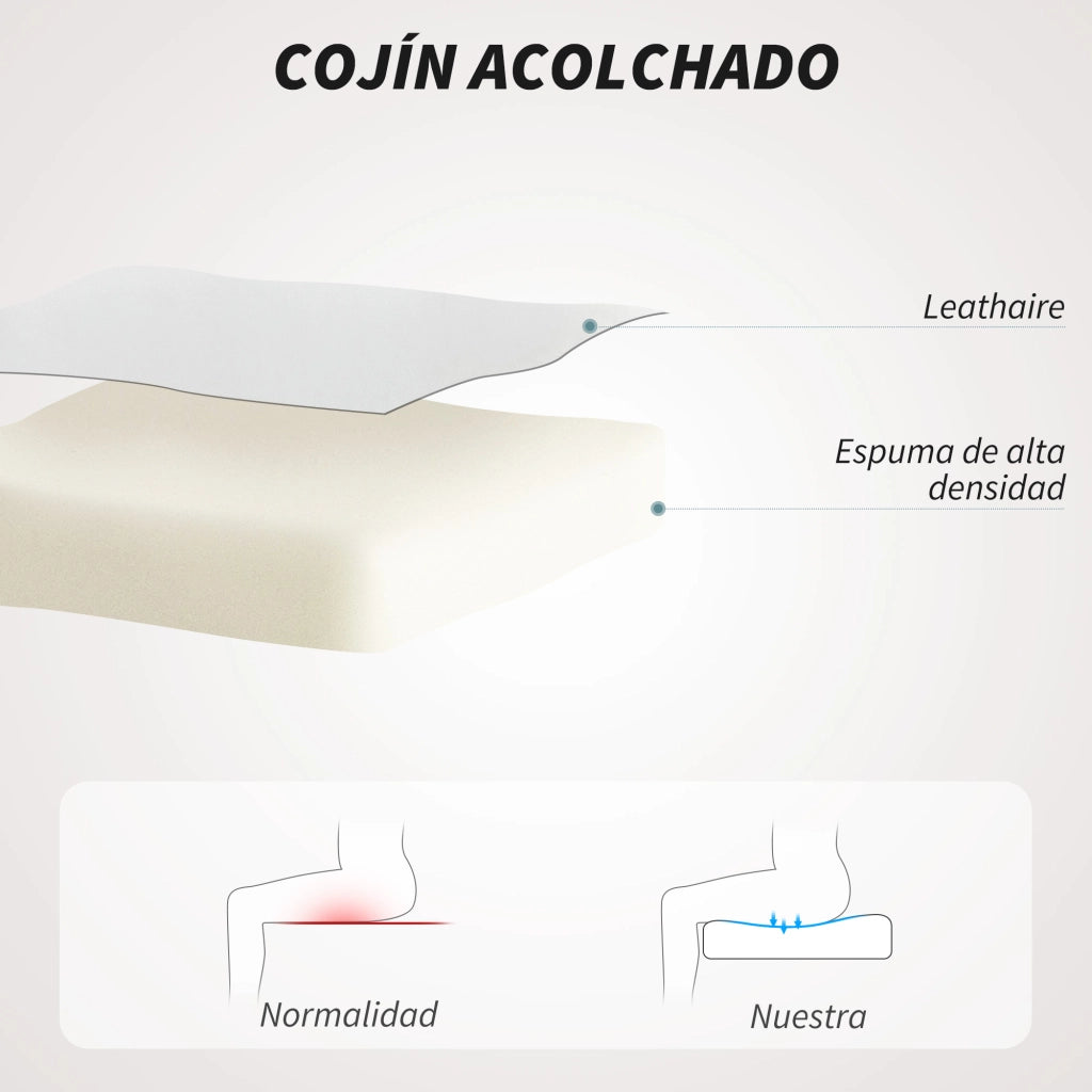 Sedia da ufficio girevole con braccioli ¨C zephmum ¨C regolabile in altezza, schienale reclinabile, bianco