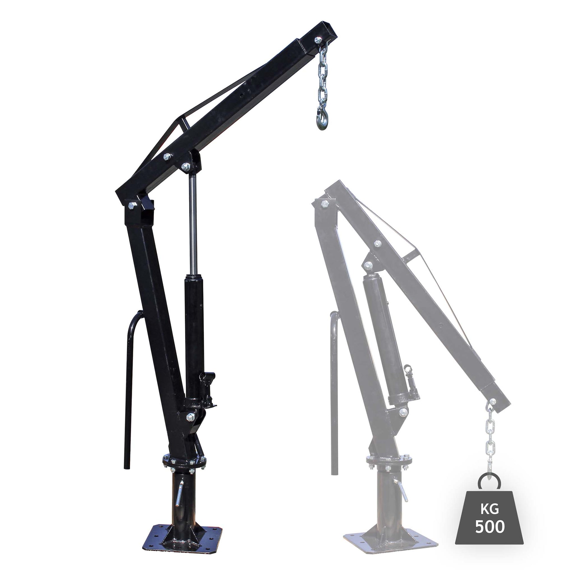 Gruetta per pick up idraulica max 500 kg girevole a 360° Mini gru di sollevamento