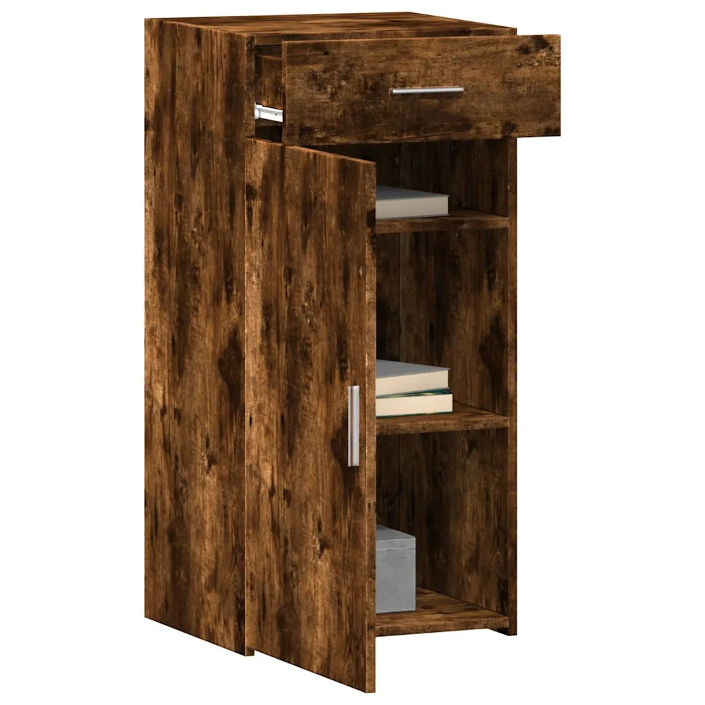 Credenza-Buffet-Armadio da cucina Rovere Fumo 45x42,5x93 cm in Legno Multistrato 390114
