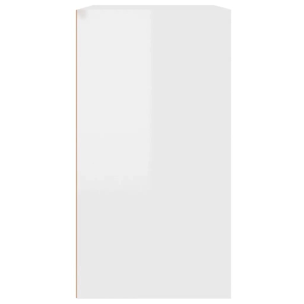Armadietto per Cosmetici Bianco Lucido 80x40x75 cm in Legno CFW2083993