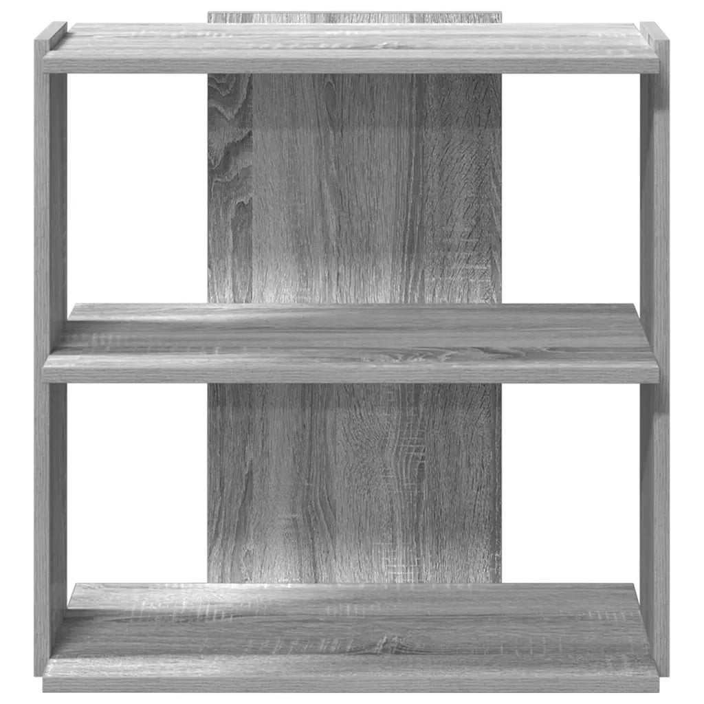 Libreria a 3 Ripiani Grigio Sonoma 60x30x60cm Legno Multistrato 860252