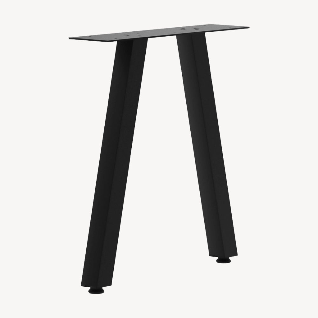 Set di 2 Gambe Heustreu per Mobili Fai da Te - Altezza 45 cm - Acciaio Nero [en.casa]