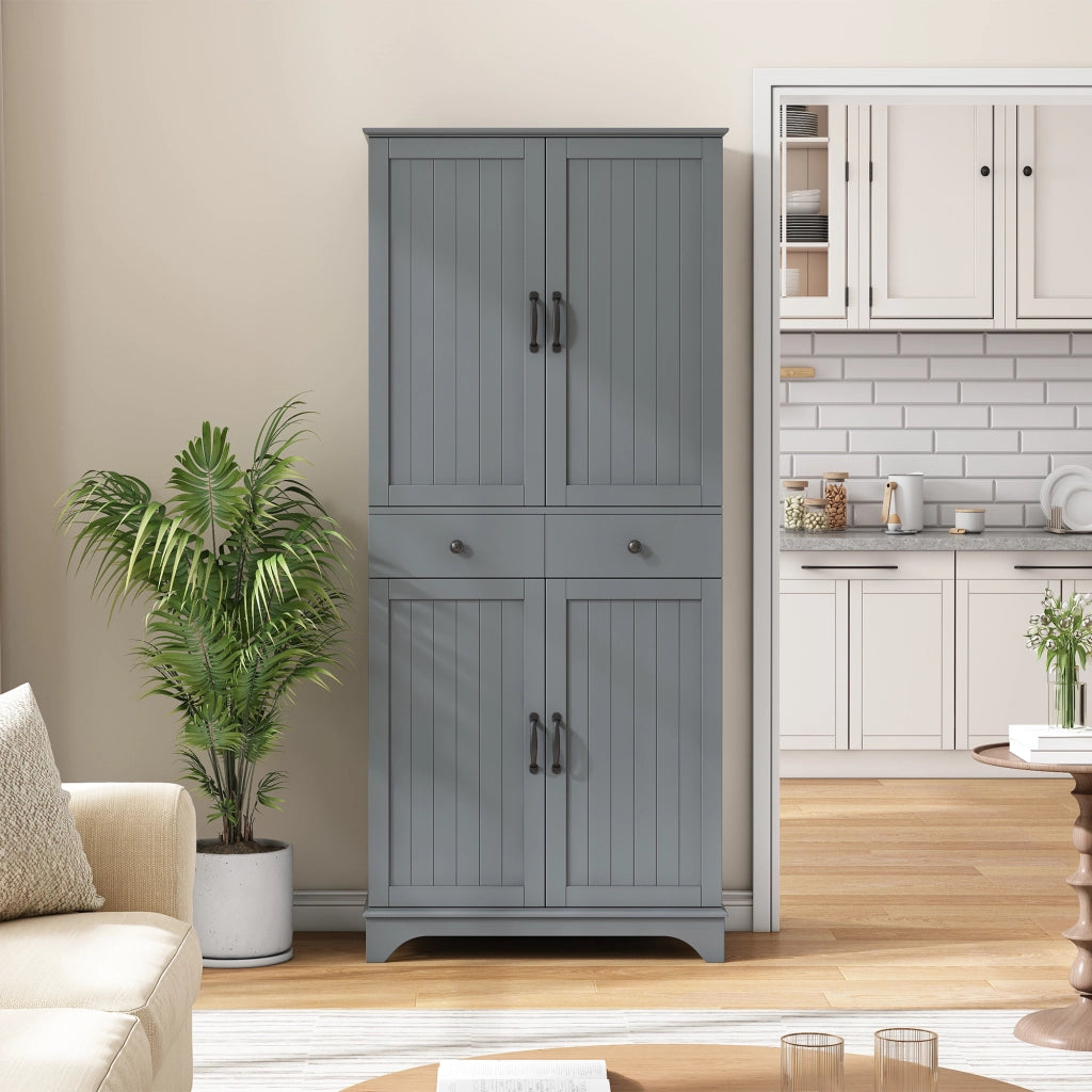 Libreria con Cassetti e Ripiani Regolabili ¨C MINIMAL ¨C Grigio, Soggiorno e Cucina