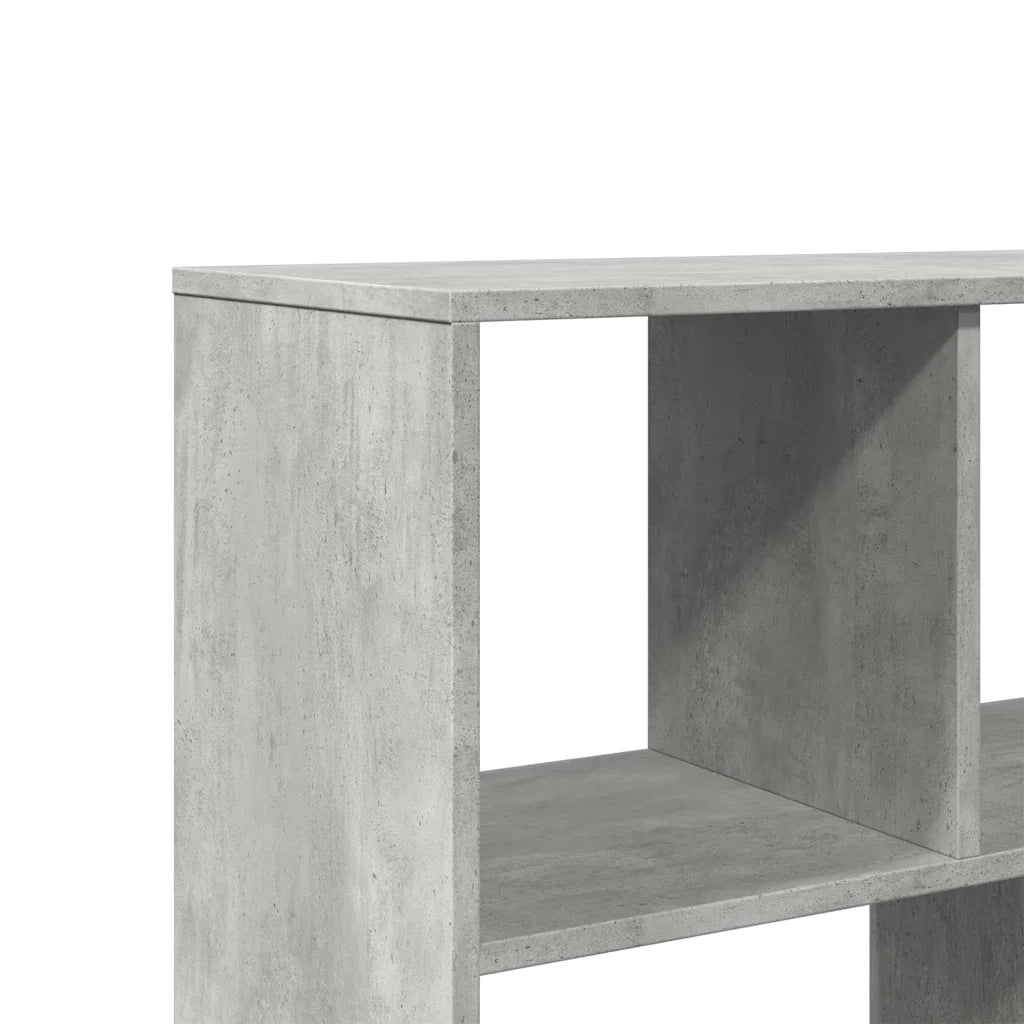 Libreria-Scaffale per Libri-Mobile di Stoccaggio Grigio Cemento 100x33x156,5 cm in Truciolato 482497