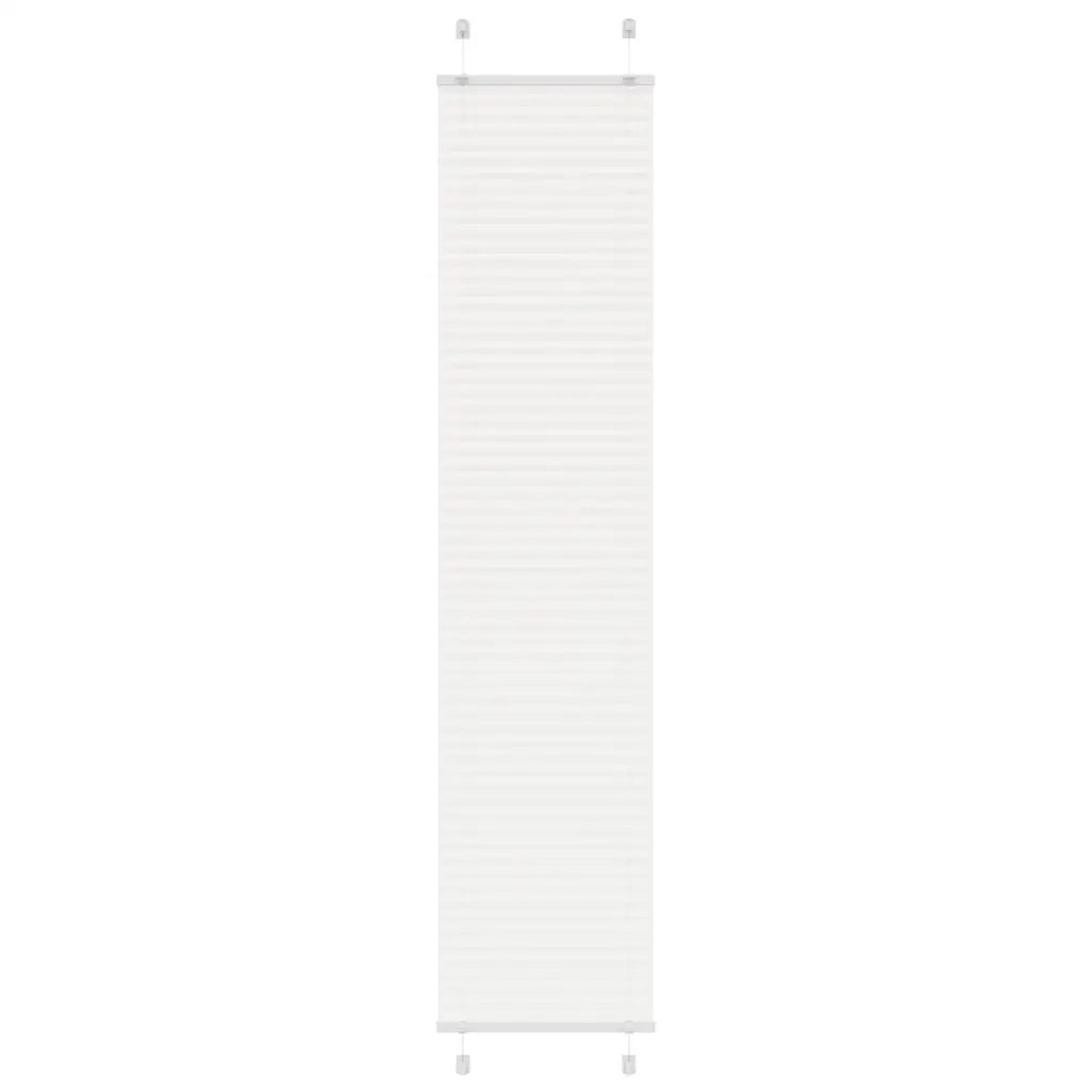 Tenda Plissettata Bianca 40x200 cm Larghezza Tessuto 39,4 cm