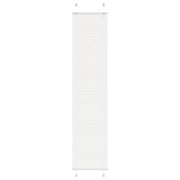 Tenda Plissettata Bianca 40x200 cm Larghezza Tessuto 39,4 cm