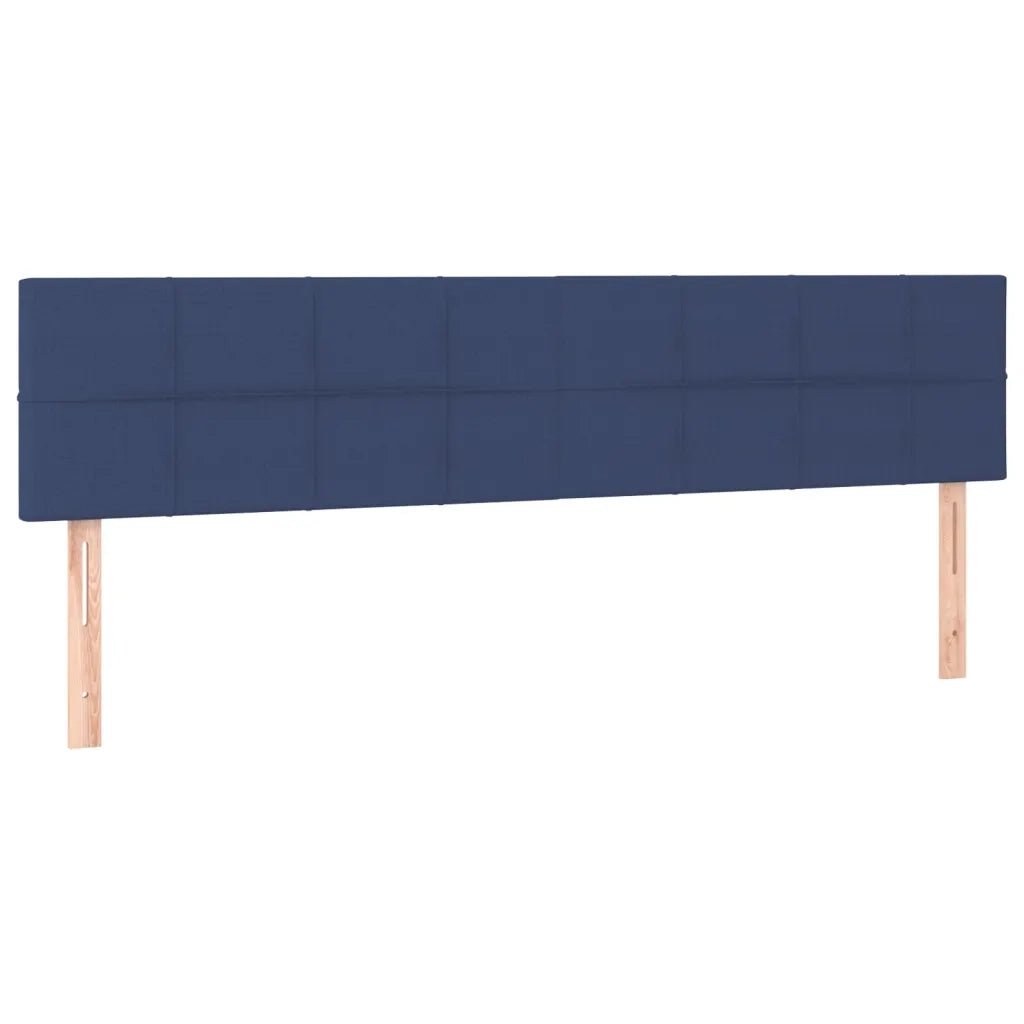 Giroletto a Molle con Materasso Blu 160x200 cm in Tessuto