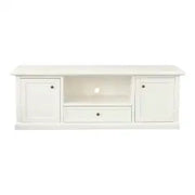 Mobile Porta tv Shabby chic bianco 2 ante 1 cassetto 1 vano