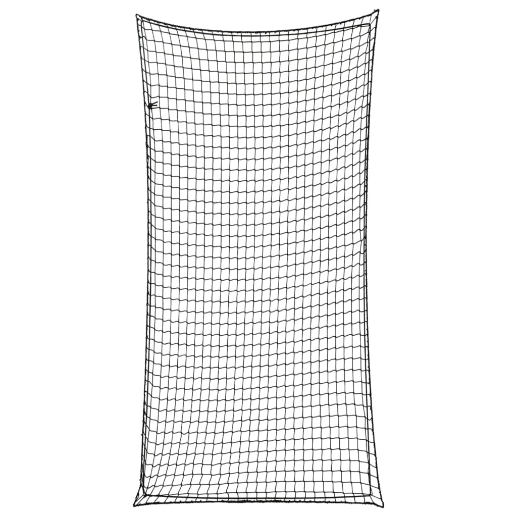 Rete per rimorchio telo di fissaggio per il carico portapacchi con corda elastica 7 x 3,5 m PP nero 02_0042237