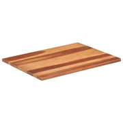 vidaXL Piano Tavolo in Legno Massello di Acacia 25-27 mm 60x80 cm