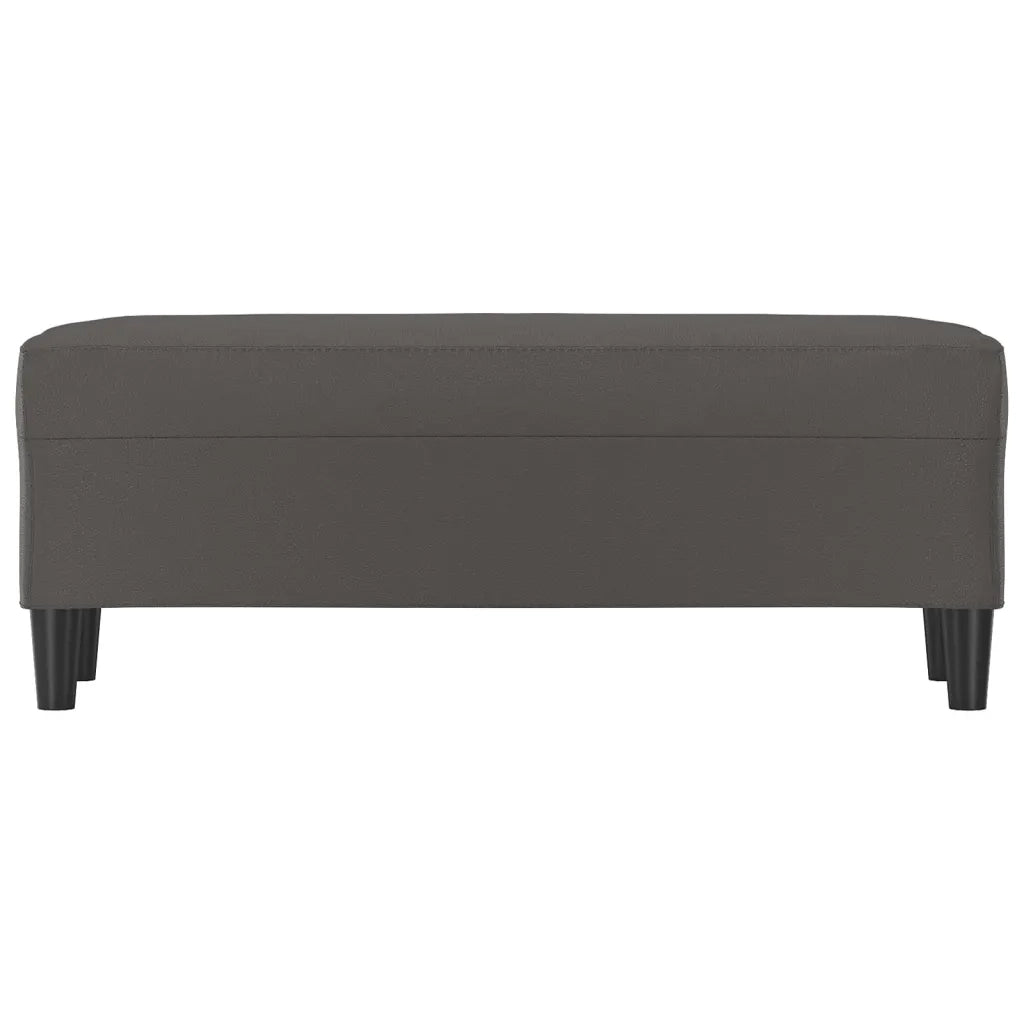 Panca Grigia 100x35x41 cm in Similpelle CFW4715852