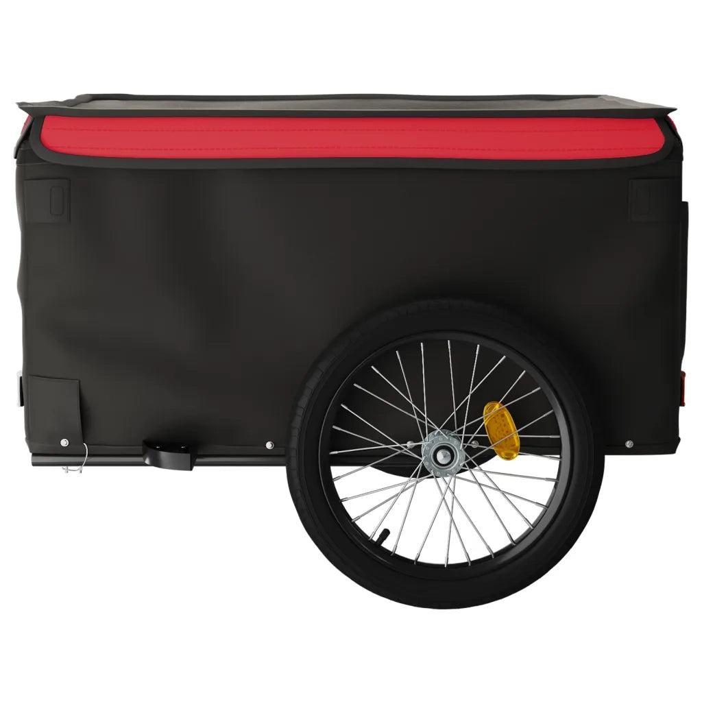 Rimorchio da Bici Nero e Rosso 45 kg in Ferro CFW8247098