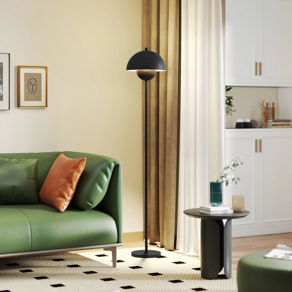 Lampada da Terra Moderna per Soggiorno ¨C Minimal ¨C Nero ?30x155 cm