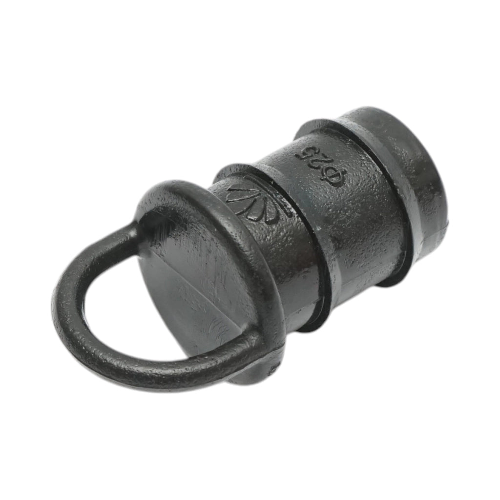 Tappo per tubo di irrigazione a goccia da 25 mm con anello per sistemi di irrigazione