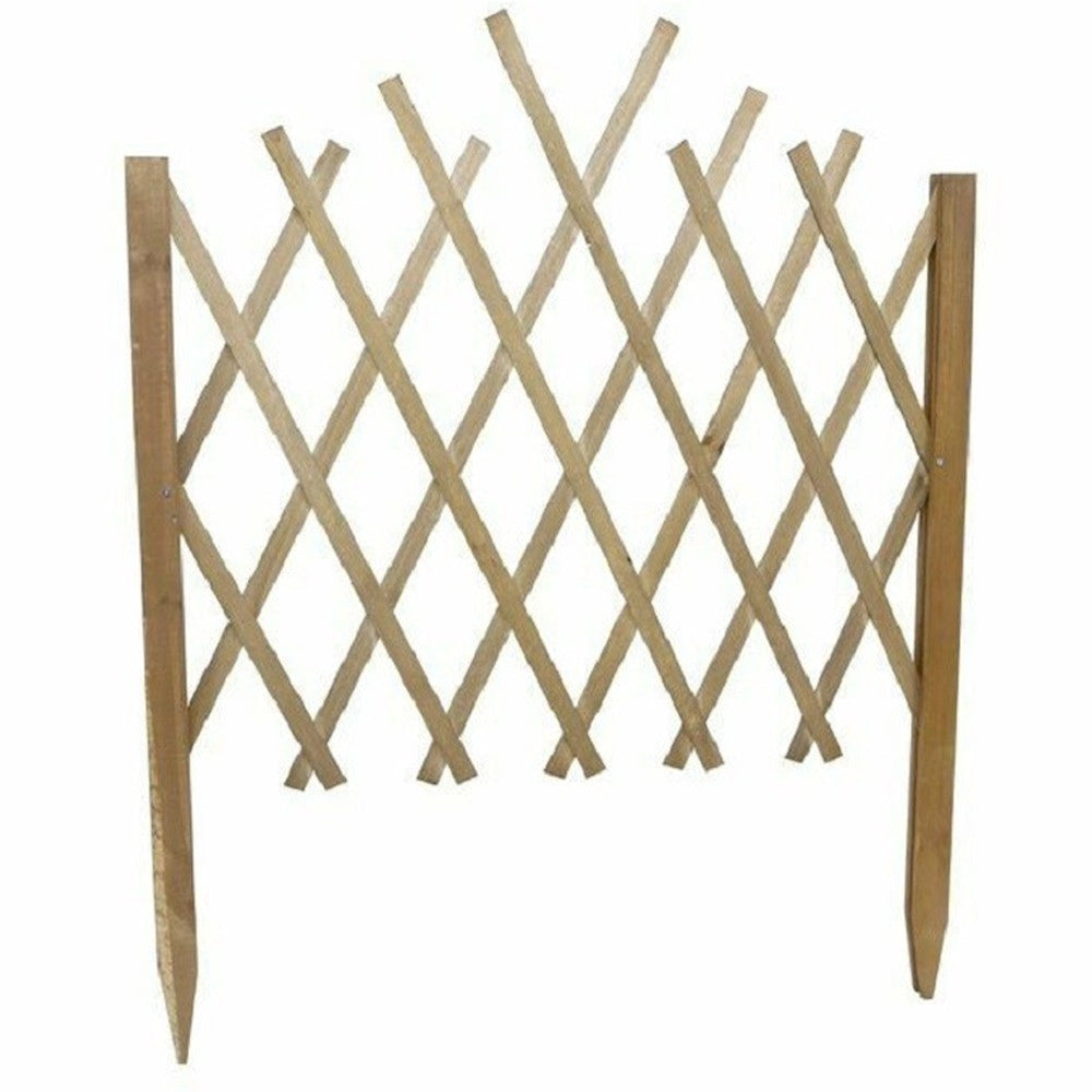 Trade Shop - Traliccio Legno Rete Estensibile Naturale Rampicanti Staccionata 117x65cm 219841 -