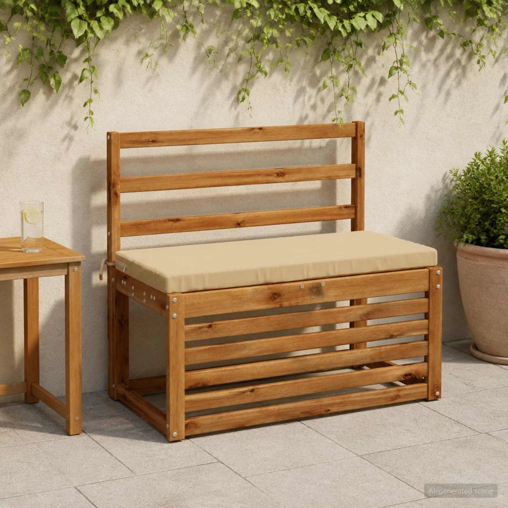 Cuscini per Panchina a 2 Pezzi SOEST 2 pz 100% Poliestere Beige 948643
