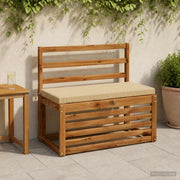 Cuscini per Panchina a 2 Pezzi SOEST 2 pz 100% Poliestere Beige 948643