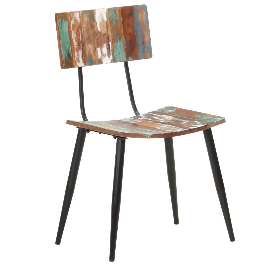 Sedie da Pranzo 4 pz in Legno Massello di Recupero  cod mxl 31520