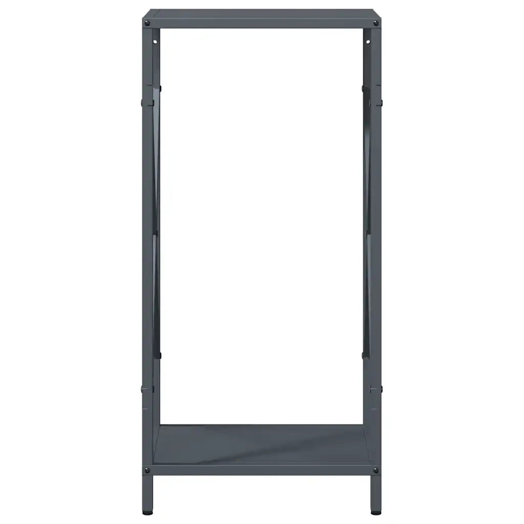 vidaXL Rastrelliera per Legna da Ardere Antracite 34x25x70 cm