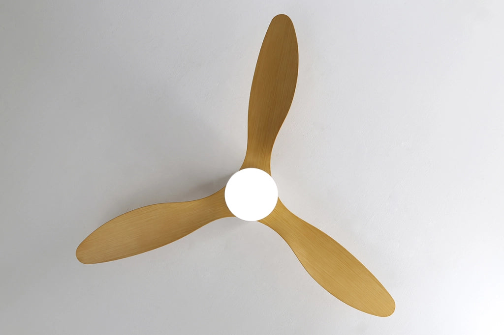 Ventilatore a Soffitto HELIKA Bianco con LED 18W Integrato, Regolazione CCT 3000-4000-6500K, Telecomando e Invertitore di Marcia - Rossini
