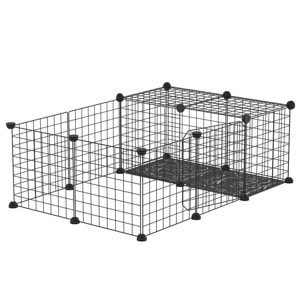 Recinto per piccoli animali ¨C zephmum ¨C Nero, Modulabile