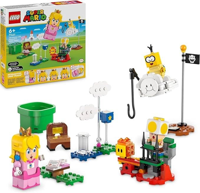 LEGO 71441 Super Mario Avventure Peach Interattiva, Giocattolo con 4 Personaggi Nintendo tra cui la Principessa e un Toa