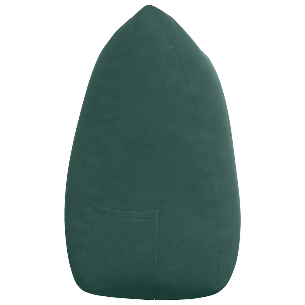 Cuscino per Schiena | Cuscino dorsale Verde Scuro 140 x 24 x 50 cm Velluto
