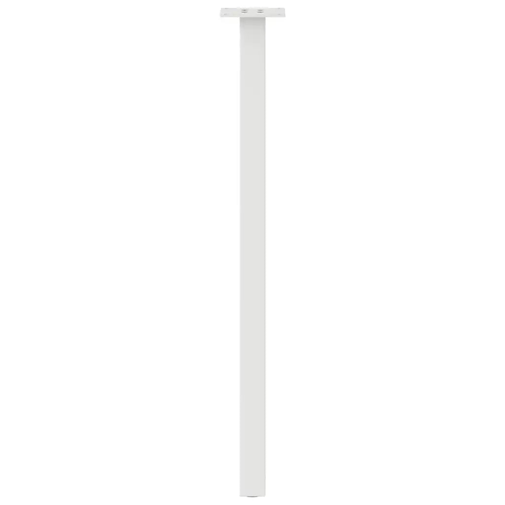 Gambe per tavolo consolle 4 pz bianche 72 cm in acciaio