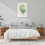 Comodini 2 pz Rovere Fumo in Legno Multistrato cod mxl 30121
