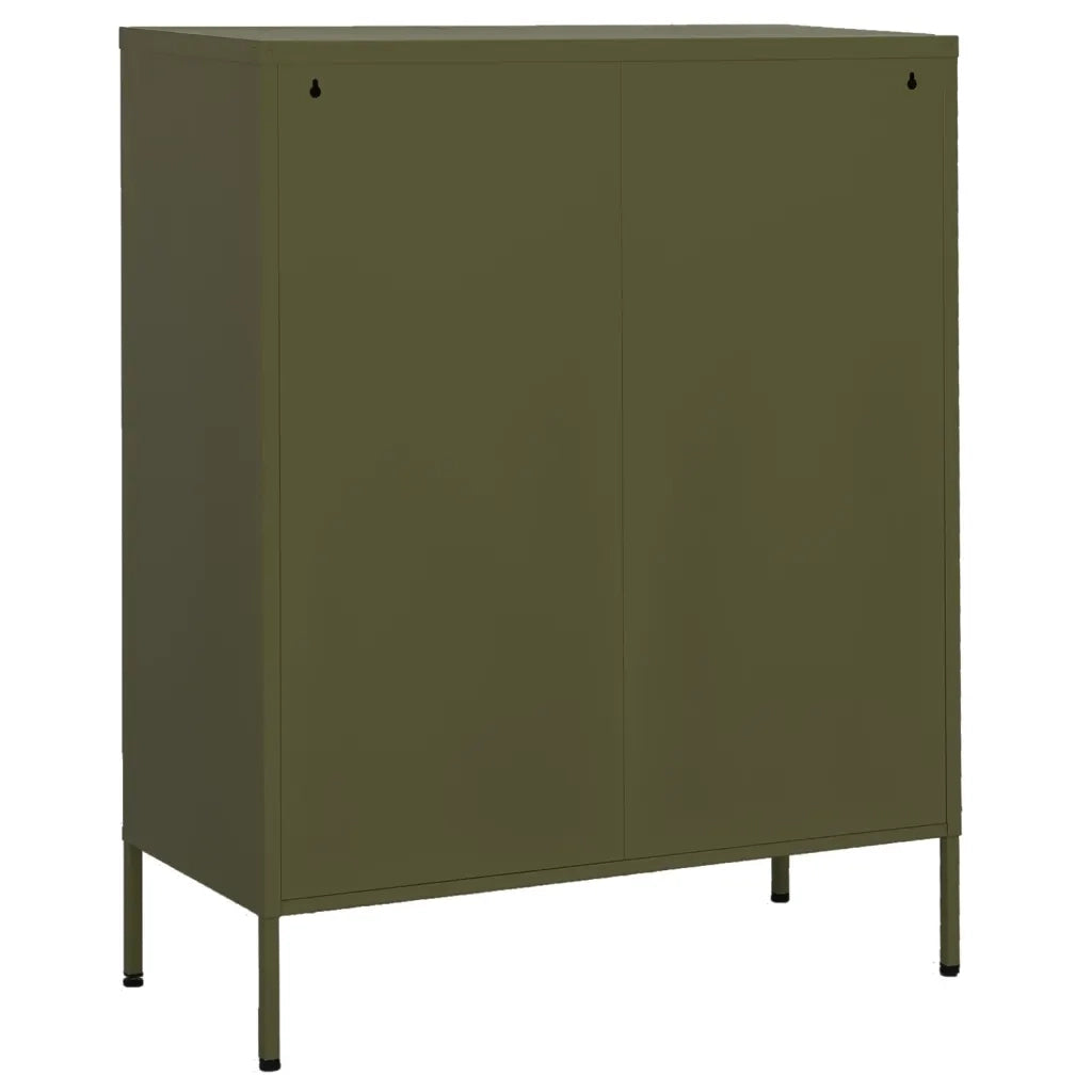 Armadietto Verde Oliva 80x35x101,5 cm in Acciaio cod mxl 53309
