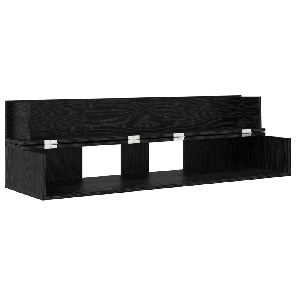 Scrivania studio Rovere Nero 130 x 40 x 19,5 cm 8006677