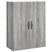 Armadietto a Muro | Mobile a Parete Grigio Sonoma 69,5x34x90 cm Legno Multistrato