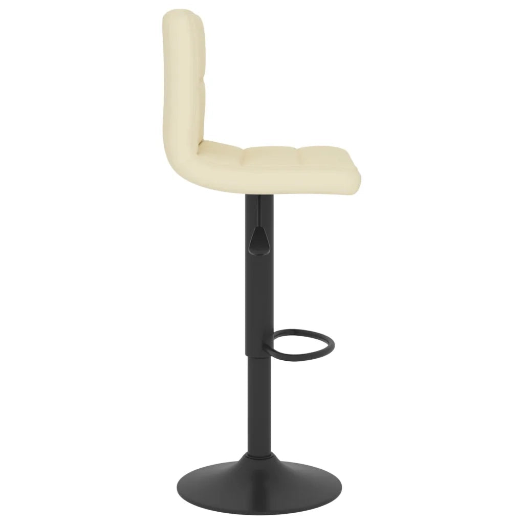 Sgabelli da Bar 2 pz Crema in Tessuto cod mxl 73668