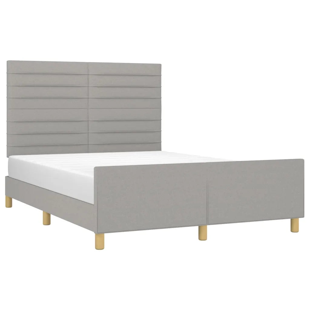 Giroletto senza Materasso Grigio Chiaro 140x200 cm Tessuto 3125138