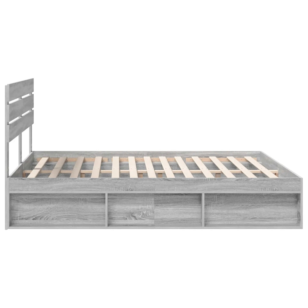 Struttura del letto Grigio Sonoma 180 x 200 cm Pino massello 3411388