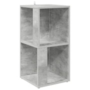Mobile angolare rustico multifunzionale 33 x 33 x 67 cm in legno composito grigio cemento 02_0047968