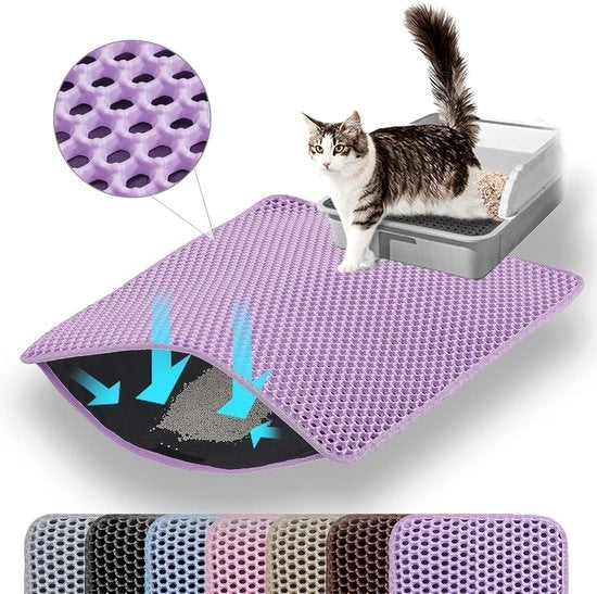 Matrice per gatti - impermeabile, duraturo - 1 pezzo - blu - 75 x 55 cm