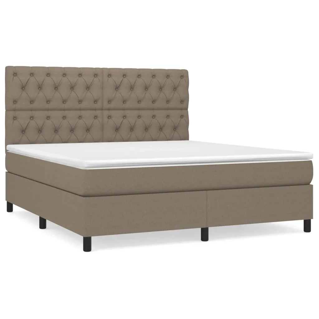 Giroletto a Molle con Materasso Tortora 160x200 cm in Tessuto cod mxl 52216