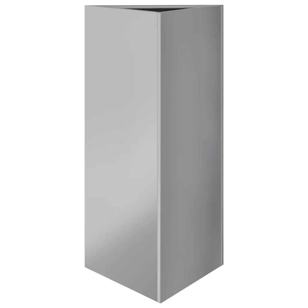 Fioriere 2 pz Triangolari 40x34,5x75 cm in Acciaio Zincato 851168
