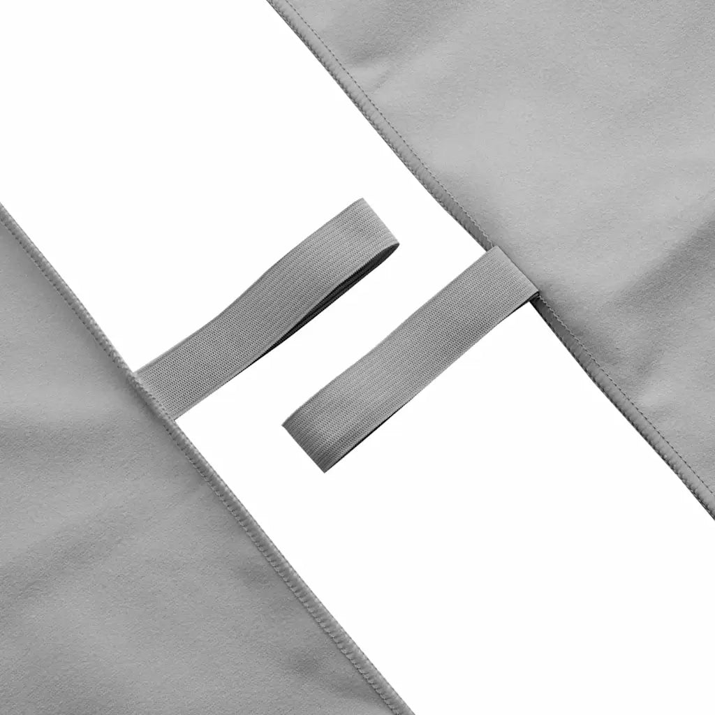 Set di Asciugamani Sportivi 2 pcs Grigio scuro Tessuto 42011493