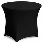 Cover Poliestere Nero Tavolo Catering Ronda Tondo Cm ø154h74