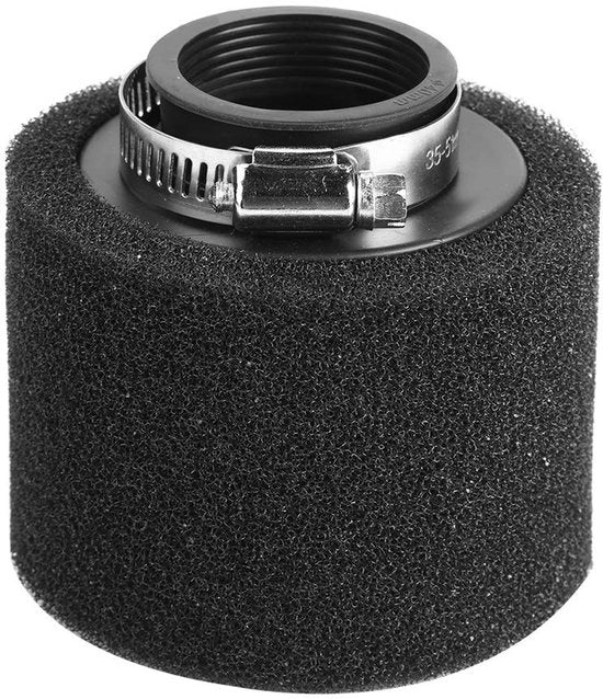 Filtro dell'aria universale - Lega di alluminio - Nero - 40mm/42mm/45mm - Incluso viti - Adatto per motocicli - Filtro dell'aria del motore