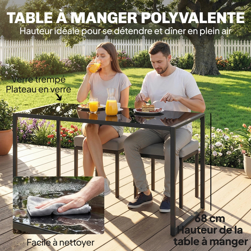 Divano Angolare Esterno Set da Giardino 6 Pezzi ¨C zephmum ¨C Grigio Polyrattan 10cm Cuscini