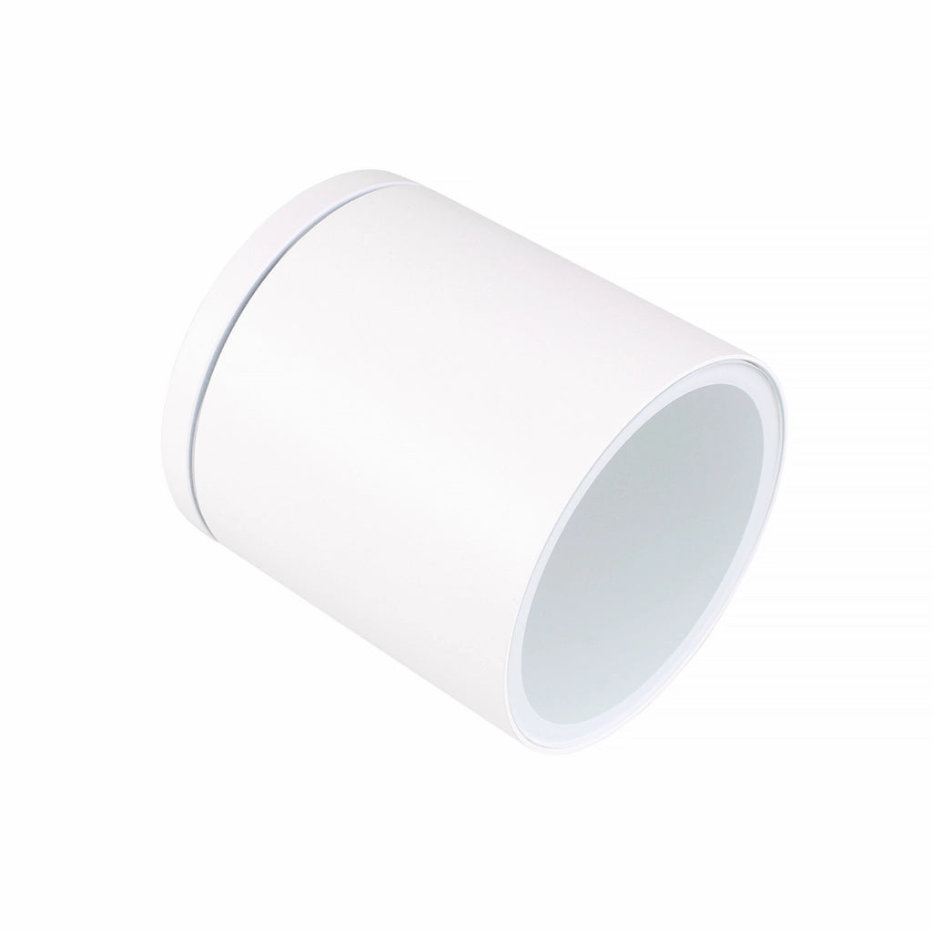 FARETTO PLAFONIERA DA SOFFITTO PER ESTERNO CILINDRICO IN ALLUMINIO BIANCO CON ATTACCO GU10 - DESIGN ED EFFICIENZA