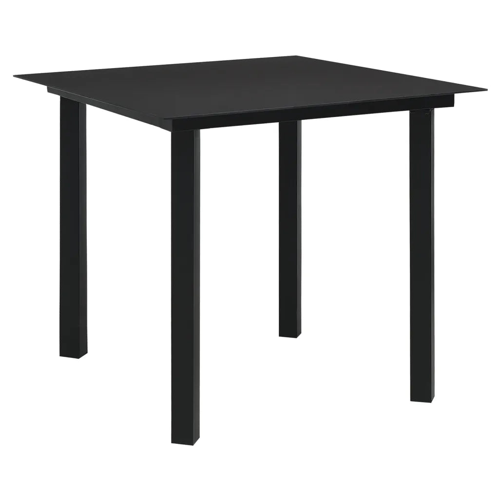 Set da Pranzo da Giardino 3 pz | Set Salotto da Giardino Nero in Rattan PVC