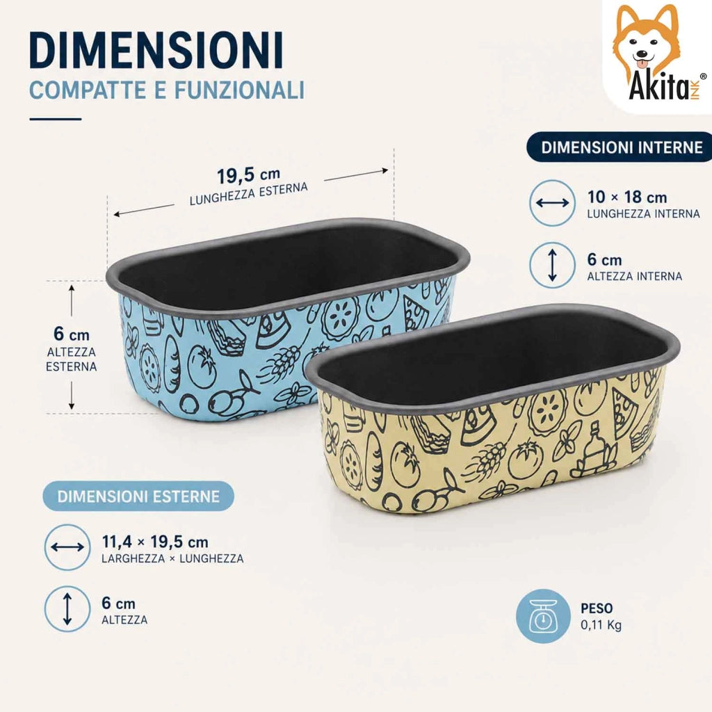 Akitaink Teglia Plumcake Friggitrice 18 cm Antiaderente
